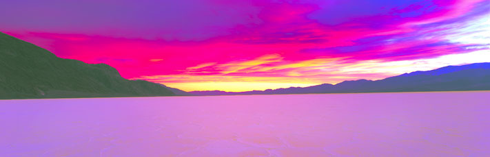 Panorama Landscape Photography Breathtaking Sunset at Badwater, Death Valley